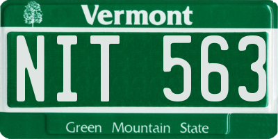 VT license plate NIT563