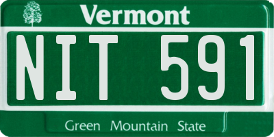 VT license plate NIT591