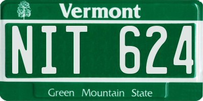 VT license plate NIT624