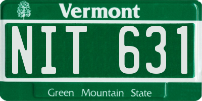 VT license plate NIT631