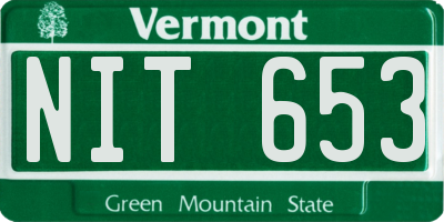 VT license plate NIT653