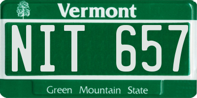 VT license plate NIT657