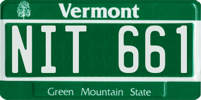 VT license plate NIT661