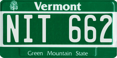 VT license plate NIT662