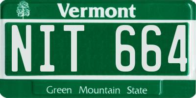 VT license plate NIT664