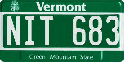VT license plate NIT683