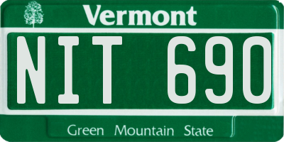 VT license plate NIT690