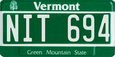 VT license plate NIT694