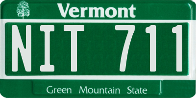 VT license plate NIT711