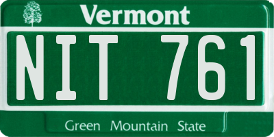 VT license plate NIT761