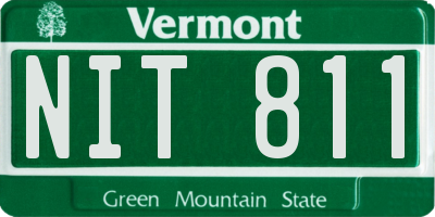 VT license plate NIT811
