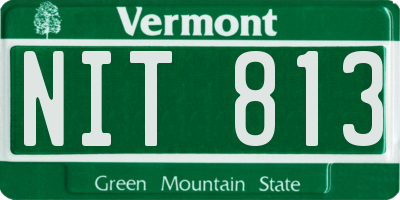VT license plate NIT813