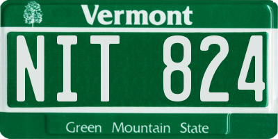 VT license plate NIT824