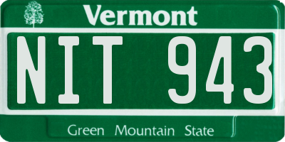 VT license plate NIT943