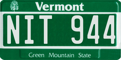 VT license plate NIT944