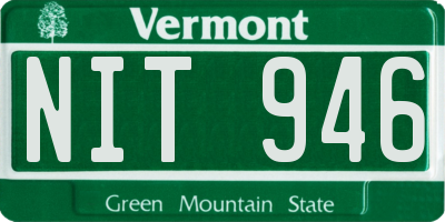 VT license plate NIT946