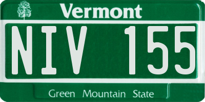 VT license plate NIV155