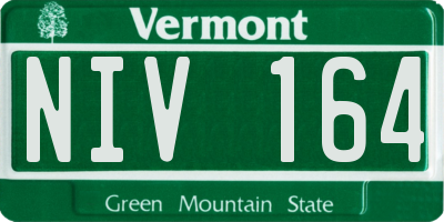 VT license plate NIV164
