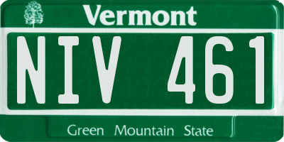 VT license plate NIV461