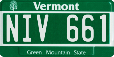 VT license plate NIV661