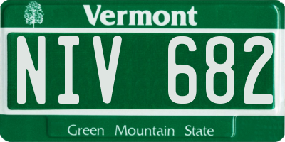 VT license plate NIV682