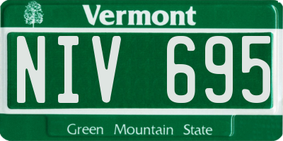 VT license plate NIV695