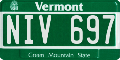 VT license plate NIV697