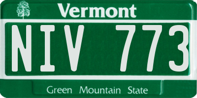 VT license plate NIV773