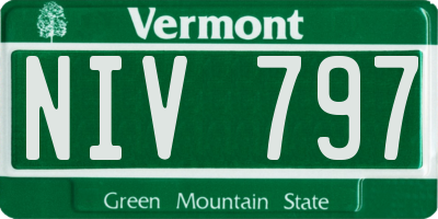 VT license plate NIV797