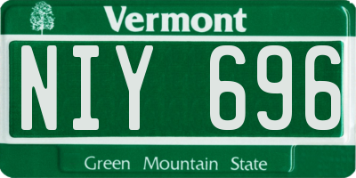 VT license plate NIY696