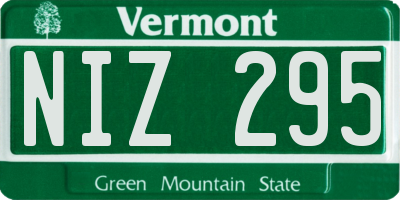 VT license plate NIZ295