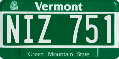VT license plate NIZ751