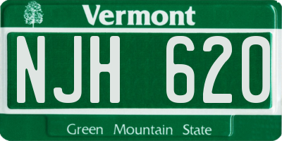 VT license plate NJH620