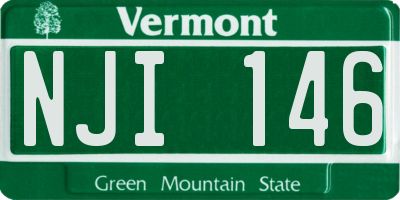 VT license plate NJI146
