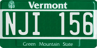VT license plate NJI156