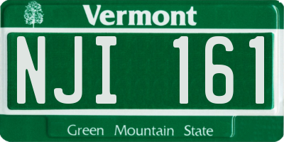 VT license plate NJI161