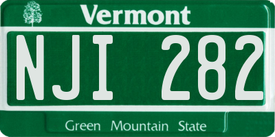 VT license plate NJI282