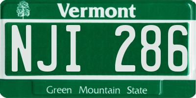 VT license plate NJI286