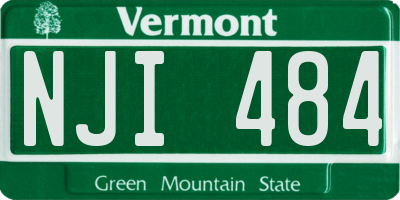 VT license plate NJI484