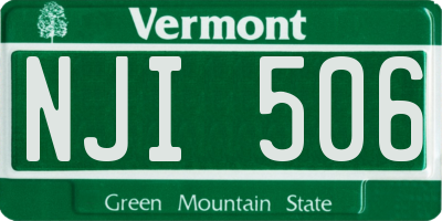 VT license plate NJI506