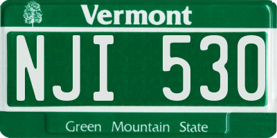 VT license plate NJI530