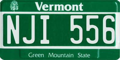 VT license plate NJI556