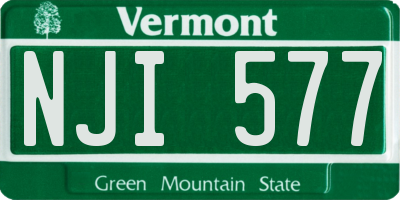 VT license plate NJI577