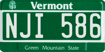 VT license plate NJI586