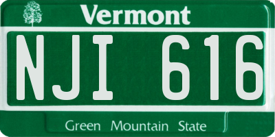 VT license plate NJI616