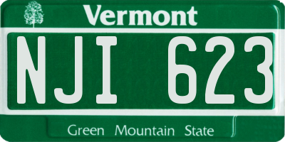 VT license plate NJI623