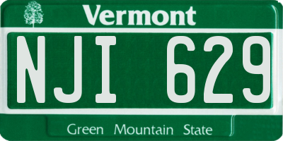 VT license plate NJI629