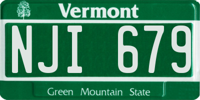 VT license plate NJI679