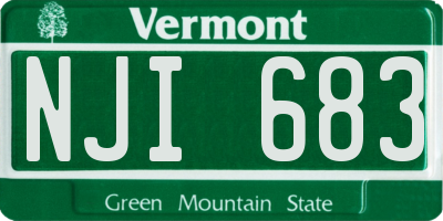 VT license plate NJI683