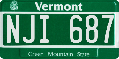 VT license plate NJI687